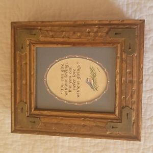 "You can give without loving..." beautiful vintage crafted wooden treasure box